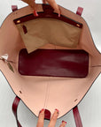 J. Crew Burgundy Leather Tote Bag