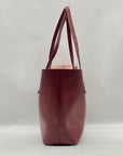 J. Crew Burgundy Leather Tote Bag