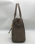 Miztique Gray Pebbled Satchel Bag