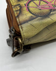 Anuschka Brown Hand-Painted Leather Bag
