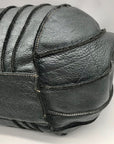 Aqua Madonna Gray Leather Hobo Bag