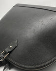 Pulicati Gray Leather Satchel Bag