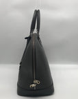 Pulicati Gray Leather Satchel Bag