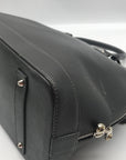 Pulicati Gray Leather Satchel Bag