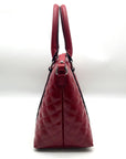 Calvin Klein Red Quilted Convertible Satchel
