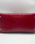 Calvin Klein Red Quilted Convertible Satchel