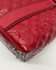Calvin Klein Red Quilted Convertible Satchel