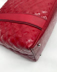 Calvin Klein Red Quilted Convertible Satchel