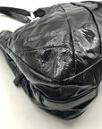 Coach Black Patent Leather Shoulder Bag-21301
