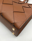 Michael Kors Luggage Brown East West Scarlett Satchel Bag