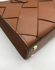 Michael Kors Luggage Brown East West Scarlett Satchel Bag