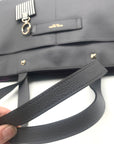 Henri Bendel The Influencer Gray Leather Tote Bag