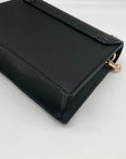 Aldo Black Embossed Trim Convertible Handbag