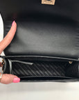 Aldo Black Embossed Trim Convertible Handbag
