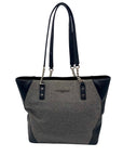 Karl Lagerfeld Black and Grey Paris Nouveau Tote Bag