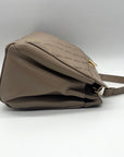 Badgley Mischka Nude Quilted Faux Leather Convertible Handbag