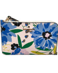 Kate Spade Cream Mult Leather Lucy Festival Floral Painted Wristlet