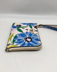 Kate Spade Cream Mult Leather Lucy Festival Floral Painted Wristlet