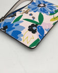 Kate Spade Cream Mult Leather Lucy Festival Floral Painted Wristlet