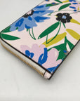Kate Spade Cream Mult Leather Lucy Festival Floral Painted Wristlet