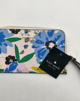 Kate Spade Cream Mult Leather Lucy Festival Floral Painted Wristlet