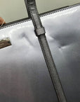 Kate Spade Patent Metallic Blue Kenzie Large Tote Bag