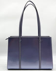 Kate Spade Patent Metallic Blue Kenzie Large Tote Bag