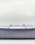 Kate Spade Patent Metallic Blue Kenzie Large Tote Bag
