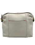India Hicks Ivory Pebbled Leather Shift And Switch Crossbody Bag