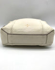 India Hicks Ivory Pebbled Leather Shift And Switch Crossbody Bag