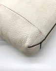 India Hicks Ivory Pebbled Leather Shift And Switch Crossbody Bag