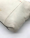 India Hicks Ivory Pebbled Leather Shift And Switch Crossbody Bag