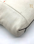 India Hicks Ivory Pebbled Leather Shift And Switch Crossbody Bag