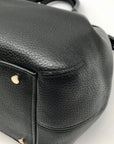 Kate Spade Black Pebbled Leather Satchel Bag
