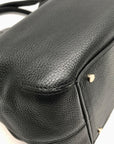 Kate Spade Black Pebbled Leather Satchel Bag