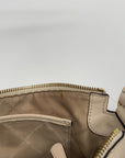 Michael Kors Ivory White Studded Leather Astor Pouchette