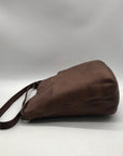 Tignanello Brown Pebbled Faux Leather Crossbody Bag