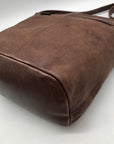 Tignanello Brown Pebbled Faux Leather Crossbody Bag