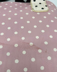 Betsey Johnson Pink & White Polka Dot Cat Face Tote Bag