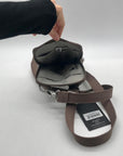 Baggallini Pale Brown Nylon Slim Crossbody Bag