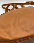 Michael Kors Brown Leather Big Valley North South Tote