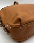 Michael Kors Brown Leather Big Valley North South Tote