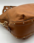 Michael Kors Brown Leather Big Valley North South Tote