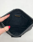 Miu Miu Black Nappa Leather Matelasse Clutch