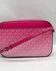 Michael Kors Dragon Fruit Ombre Leather Jet Set Logo Crossbody Bag