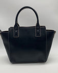 Vera Bradley Black Faux Leather Commuter Tote Bag