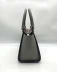 Michael Kors Grey Saffiano Selma Medium Convertible Satchel