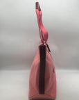 Coach Bordeaux Striped Pink Canvas Tote Bag 47391