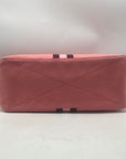 Coach Bordeaux Striped Pink Canvas Tote Bag 47391