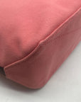 Coach Bordeaux Striped Pink Canvas Tote Bag 47391